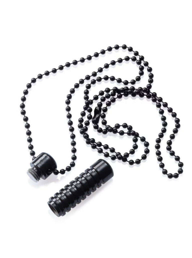 Poppers Inhaler with black chain