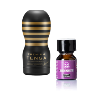 Solo Sex Poppers Combo Tenga Premium Masturbator Vacuum Cup Strong Kinky Monster Poppers 10ml Ultra Strong